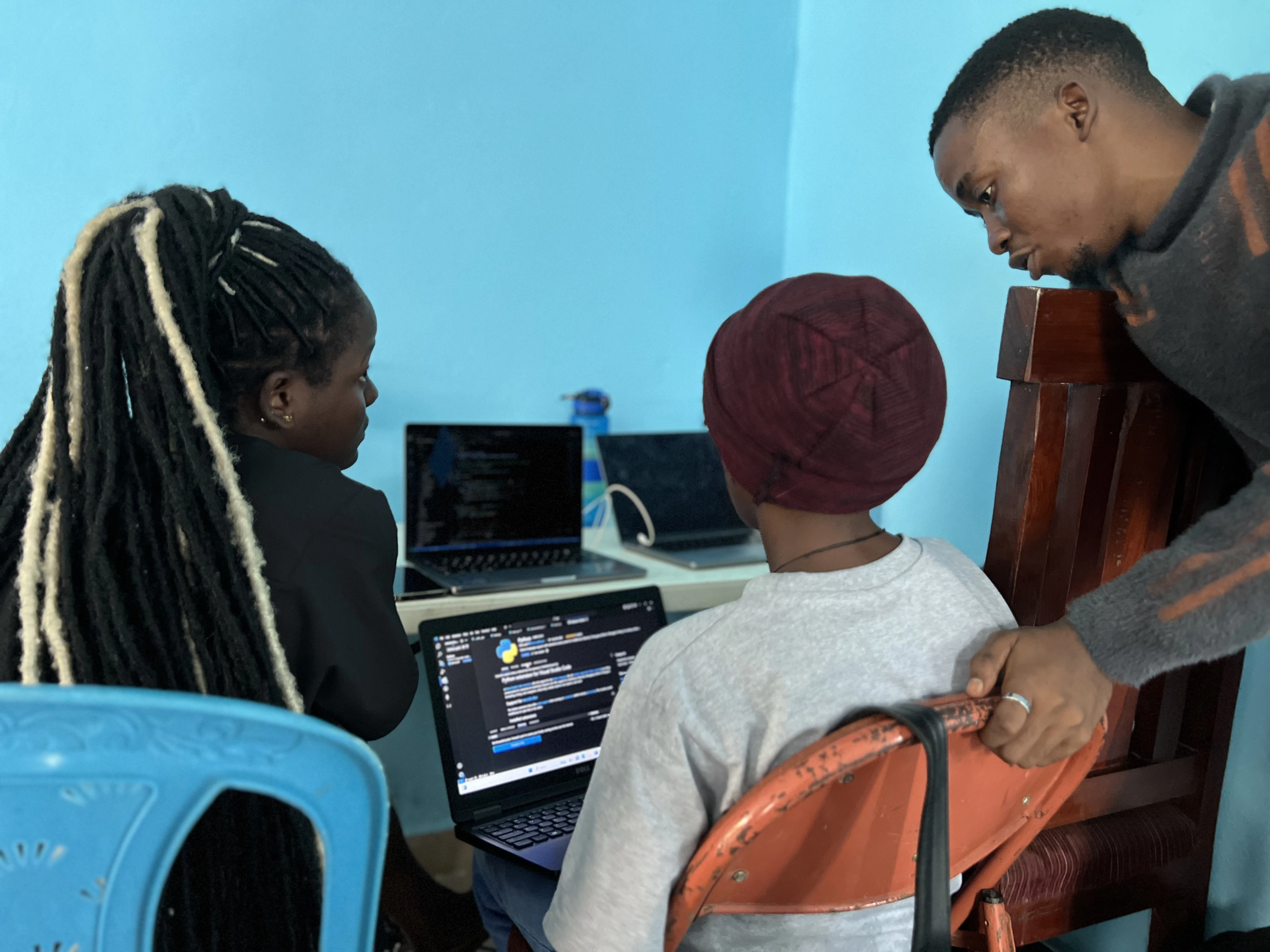 Camsol team during a code review session